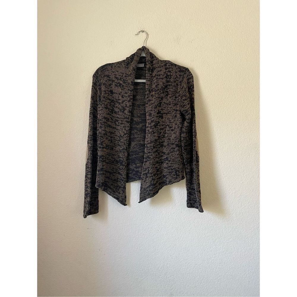 Wooden ships cardigan with elbow patch details size m/l